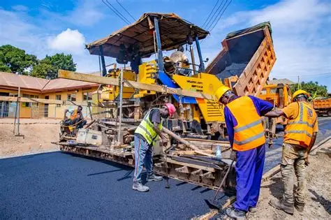 Ongoing Road Construction Project in Afashio